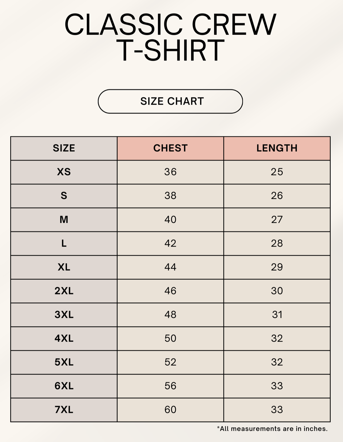Color_Size Chart