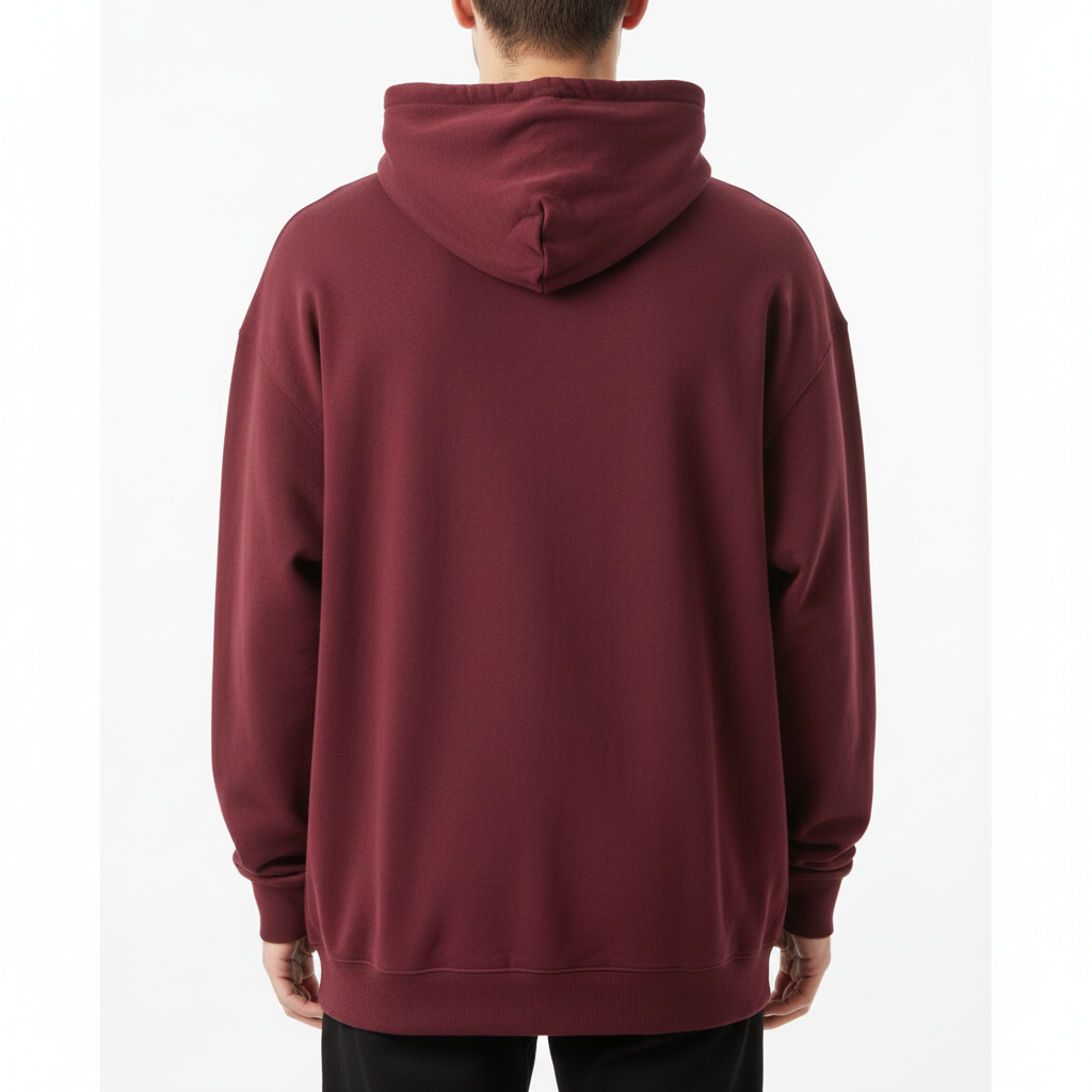 Premium Maroon Oversized Hoodie