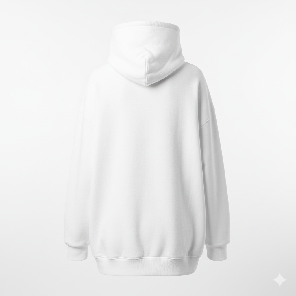 Premium White Oversized Hoodie